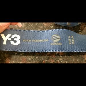 Authentic Men's Y-3 Logo Belt